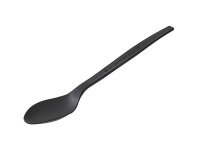 Cucchiaio monouso in CPLA - 16 cm - nero - Leone - conf. 50 pezzi