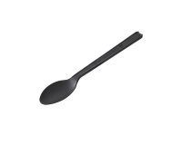 Cucchiaino monouso in CPLA - 12,5 cm - nero - Leone - conf. 50 pezzi