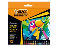Pennarello Intensity Premium - colori assortiti - Bic - conf. 12 pezzi