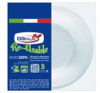 Insalatiera riutilizzabile - rotonda - diametro 13,5 cm - 2 L - PS reuse - bianco - Dopla - conf. 3 pezzi