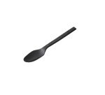 Cucchiaino monouso in CPLA - 10 cm - nero - Leone - conf. 100 pezzi