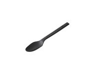 Cucchiaino monouso in CPLA - 10 cm - nero - Leone - conf. 100 pezzi