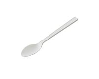 Cucchiaino monouso in CPLA - 12,5 cm - bianco - Leone - conf. 50 pezzi