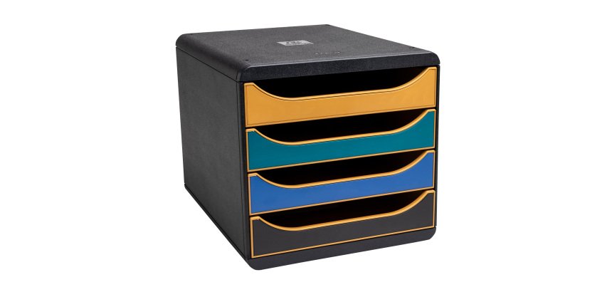 Big Box filing module 4 drawers Neo Deco - Assorted colours