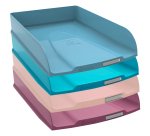Exacompta Pack of 4 Letter Trays COMBO Styli Skandi - Assorted colours