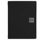 Portamenù Talk - 3 inserti doppi inclusi - A4 - 24,3 x 31,6 cm - nero - Stilcasa