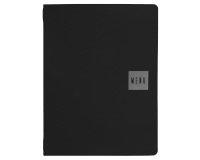 Portamenù Talk - 3 inserti doppi inclusi - A4 - 24,3 x 31,6 cm - nero - Stilcasa