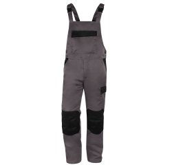 Salopette da lavoro M1SA2 - taglia M - twill/poliestere/cotone - grigio - Deltaplus