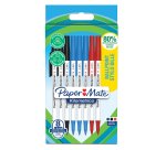 Penna sfera - cappuccio - Kilometrico Recycled - punta 1,0 mm - colori assortiti - Papermate - conf. 8 pezzi