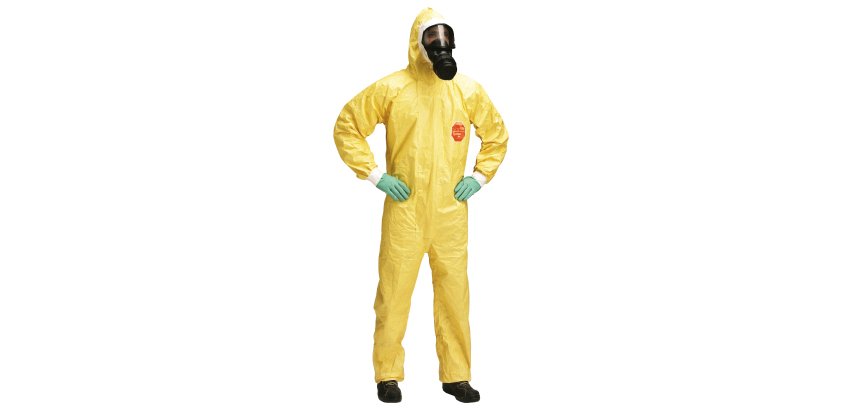 Tuta da monouso Dupont Tychem 2000, giallo