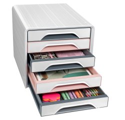 Cassettiera Smoove 7-111 Mineral - 5 cassetti -  36 x 28,8 x 27,1 cm - multicolore - Cep