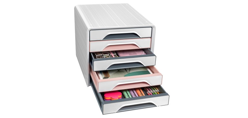 Cassettiera Smoove 7-111 Mineral - 5 cassetti -  36 x 28,8 x 27,1 cm - multicolore - Cep