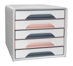Cassettiera Smoove 7-111 Mineral - 5 cassetti -  36 x 28,8 x 27,1 cm - multicolore - Cep