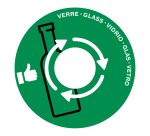 Coperchio raccolta vetro - per cestino 133R - diametro 38 cm - PVC - verde - Cep