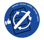 Coperchio raccolta carta - per cestino 133R - diametro 38 cm - PVC - blu - Cep