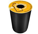Coperchio raccolta plastica - per cestino 133R - diametro 38 cm - PVC - giallo - Cep