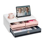 Cassettiera Moov'up 9-021S Mineral con serratura - 2 cassetti piccoli + 1 grande - 37 x 27,45 x 14,6 cm - multicolore - Cep