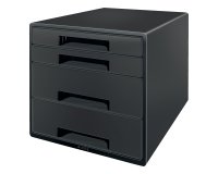 Cassettiera a cubo Leitz Recycle - 4 cassetti - 28,7 x 27 x 36,3 cm - nero - Leitz