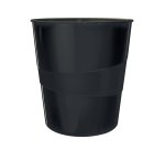 Cestino gettacarte Leitz Recycle - altezza 32,4 cm - diametro 29 cm - 15 L - nero - Leitz