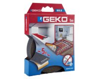 Nastro adesivo antiscivolo HOLD - per tappeti e moquette - 2,5 cm x 5 m - antracite - Geko