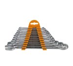 Chiavi combinate - con teste inclinate di 15° - misure assortite - CRV - Valex - conf. 12 pezzi