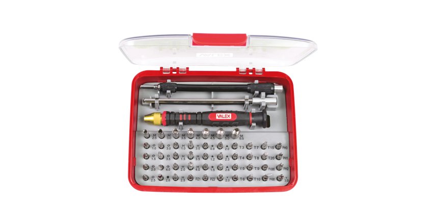Portainserti di precisione  - con 51 inserti - misure assortite - Valex