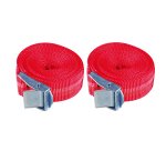 Cinghie - con fibia in metallo - per carichi fino a 250 kg - 25 mm x 2,5 m - Valex