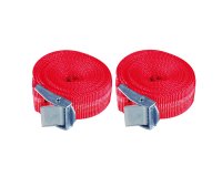 Cinghie - con fibia in metallo - per carichi fino a 250 kg - 25 mm x 2,5 m - Valex