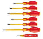 Cacciaviti isolati 1000 V - con cercafase - misure assortite - Valex - conf. 7 pezzi