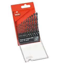 Punte per metallo HSS - misure assortite - Valex - conf. 13 pezzi