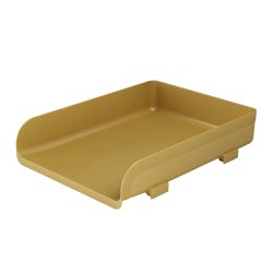 Vaschetta portacorrispondenza Vintage Caramel - 33,5 x 25,4 x 7 cm - ocra - Arda