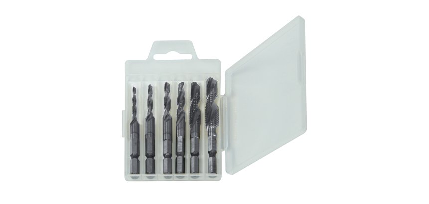 Punte per metallo autofilettanti HSS - misure assortite - Valex - conf. 6 pezzi