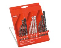Punte per metallo HSS - misure assortite - Valex - conf. 15 pezzi