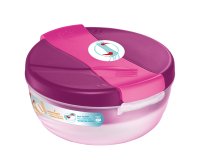 Lunch Bowl Origins - 3 scompartimenti - 19,5 x 18,5 x 9,2 cm - 1,4 L - rosa - Maped