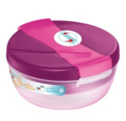 Lunch Bowl Origins - 3 scompartimenti - 19,5 x 18,5 x 9,2 cm - 1,4 L - rosa - Maped