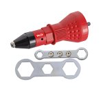 Rivettatrice per avvitatori - con 4 teste intercambiabili - Valex