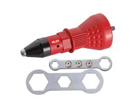 Rivettatrice per avvitatori - con 4 teste intercambiabili - Valex