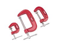Set 3 morsertti a C - con serraggio a vite - misure assortite - Valex