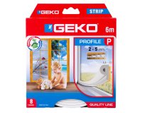 Guarnizione adesiva per isolamento STRIP - fessura 2-5 mm - 6 m - gomma - bianco - Geko