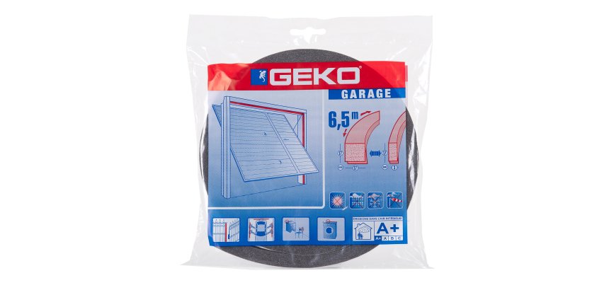 Guarnizione adesiva per isolamento garage  - 17 mm x 6,5 m - resina - antracite - Geko