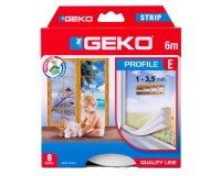 Guarnizione adesiva per isolamento STRIP - fessura 1-3 mm - 6 m - gomma - bianco - Geko