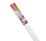 Paraspifferi per porte DOOR - con spazzola fissa e feltro - 100 cm - pvc flessibile - bianco - Geko