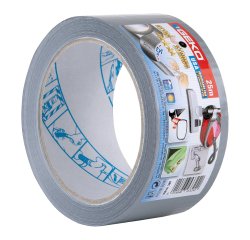 Nastro adesivo telato USA PREMIUM - 5 cm x 25 m - argento - Geko