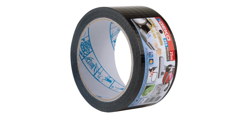 Nastro adesivo telato USA PREMIUM - 5 cm x 25 m - nero - Geko