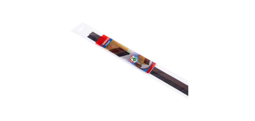 Paraspifferi per porte STAFF - con spazzola fissa - 100 cm - pvc rigido - marrone - Geko