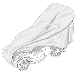 Telo di copertura Special - per rasaerba - 188 x 64 x 100 cm - PU - Verdemax