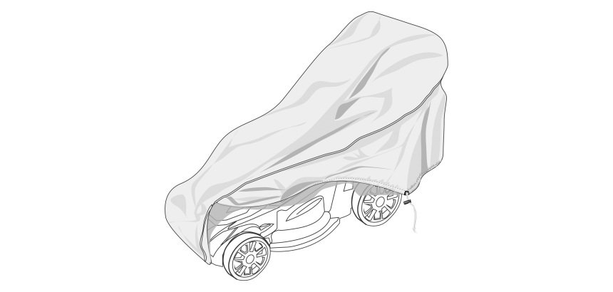 Telo di copertura Special - per rasaerba - 188 x 64 x 100 cm - PU - Verdemax