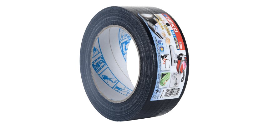 Nastro adesivo telato USA PREMIUM - 5 cm x 50 m - nero - Geko