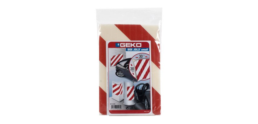 Pannello antiurto adesivo BOX JOLLY - 20 x 30 cm - EPE/LDPE - bianco/rosso - Geko