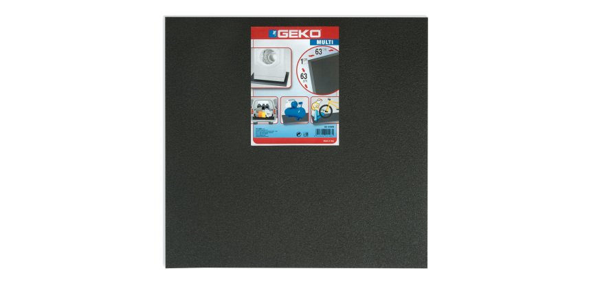Pannello antivibrazione antiurto MULTI - 63 x 63 cm - nero - Geko